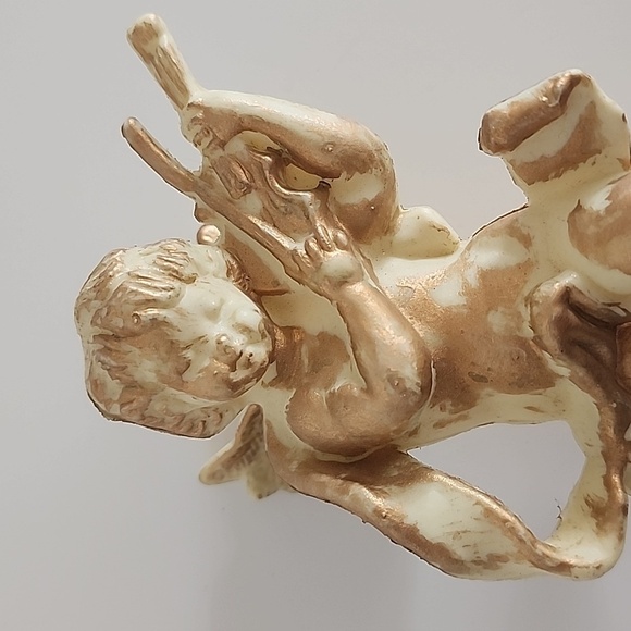 Vintage Musical Cherub Angel Ornament – Violin Player – 5.5" - Picture 3 of 7